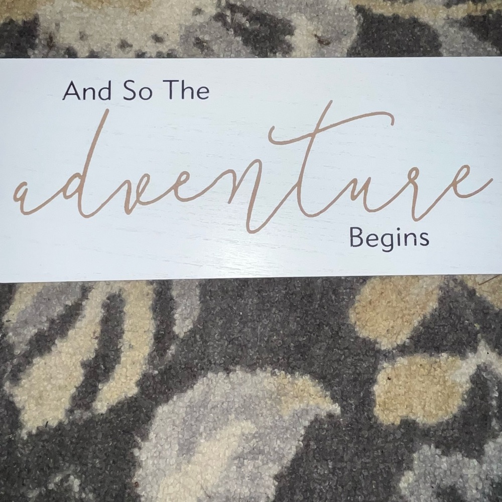 Adventure Begins Wall Art
